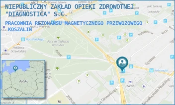 PRACOWNIA REZONANSU MAGNETYCZNEGO PRZEWOZOWEGO - NIEPUBLICZNY ZAKŁAD OPIEKI ZDROWOTNEJ "DIAGNOSTICA" S.C. - KOŚCIUSZKI 7,  KOSZALIN